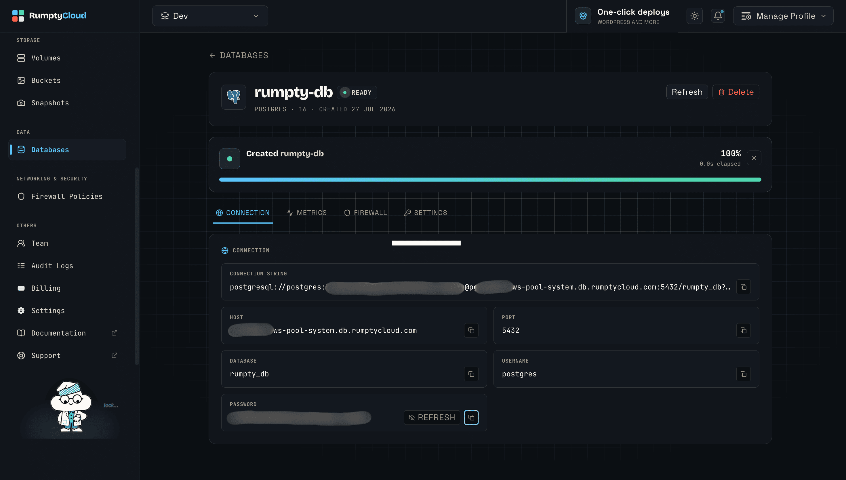  Database Overview Page