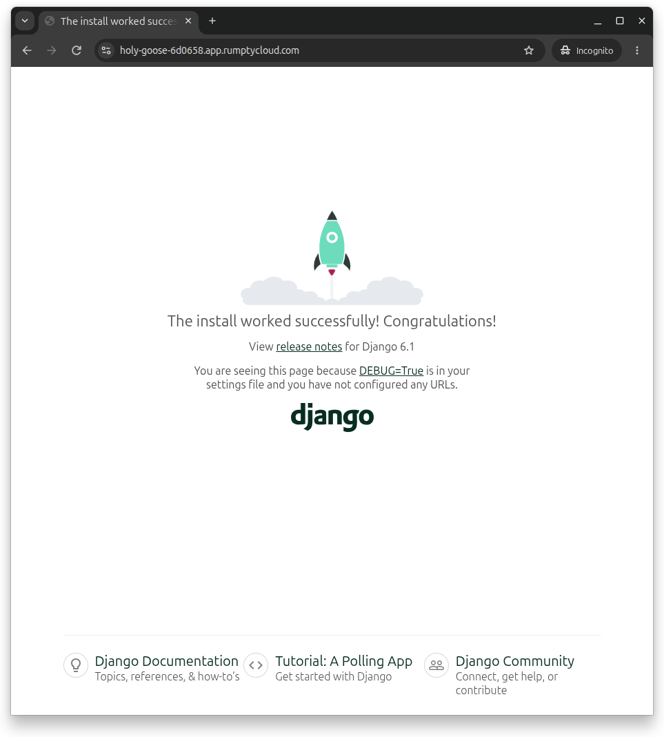 Running Django App